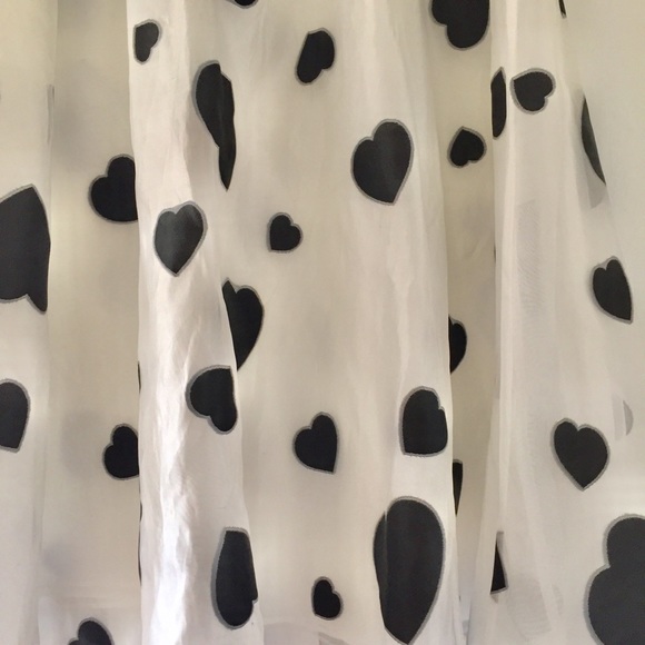 J. Crew Heart Print Organza Skirt - Picture 7 of 10